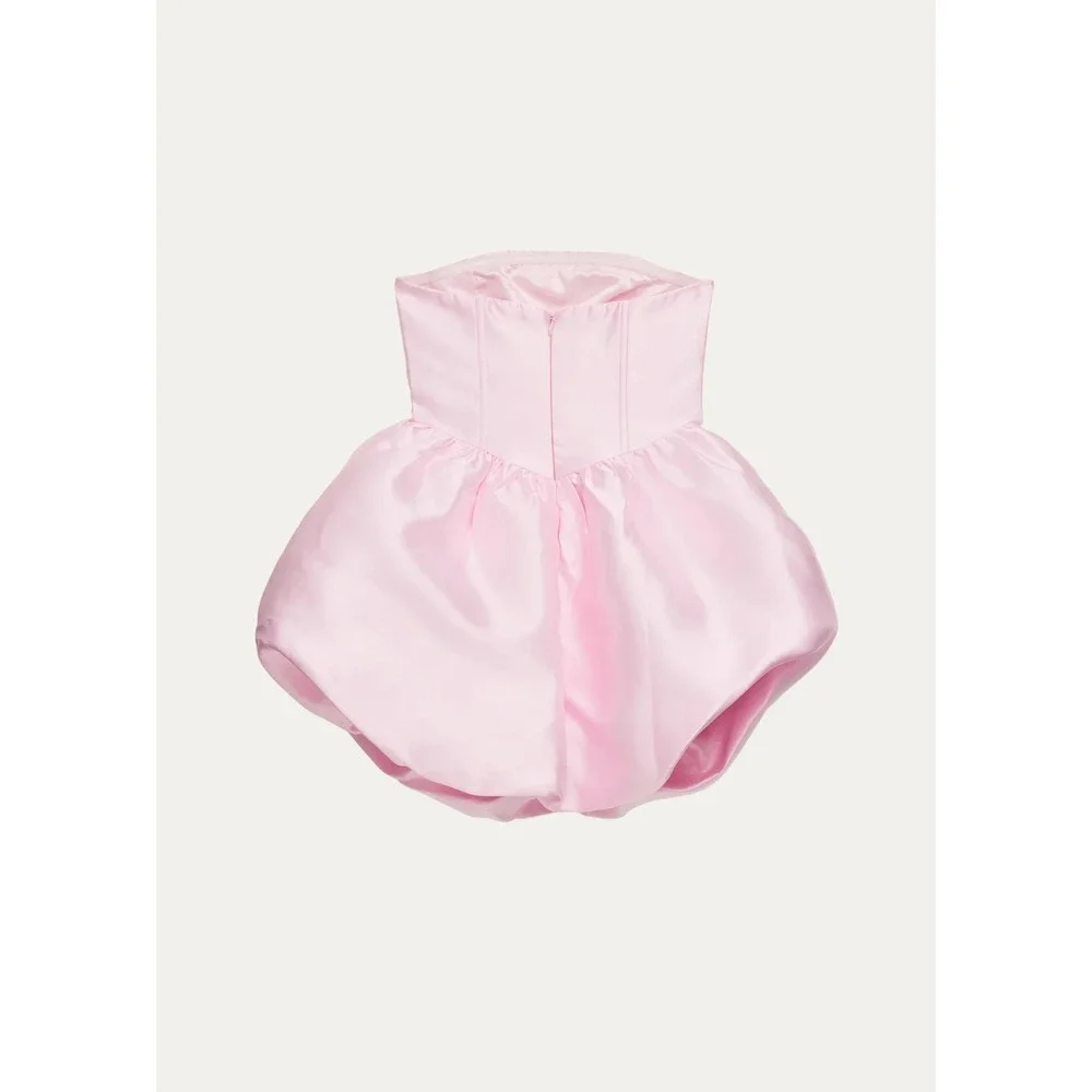 Katie J NYC Pink Strapless Bubble Dress